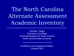 ncaaai - North Carolina Public Schools
