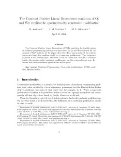 The Constant Positive Linear Dependence condition of Qi and Wei
