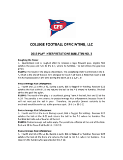 college football officiating, llc