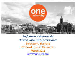 Talent Management - Performance Partnership 2017