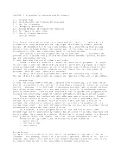 CHAPTER 2 Algorithm Correctness and Efficiency