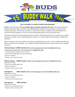 2017 Buddy Walk Sponsor - Bringing Up Down Syndrome