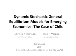 Dynamic Stochastic General Equilibrium Models for