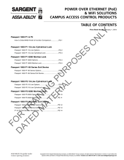 Price Book-Sargent-Passport P1 and P2-For Training