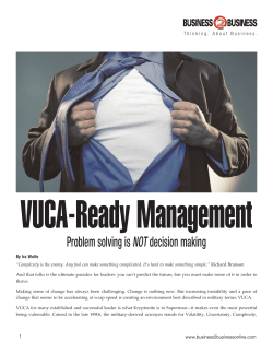 Problem solving is NOT decision making