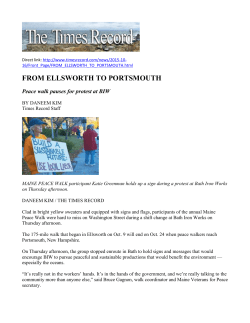 The Times Record - Veterans for Peace/Maine