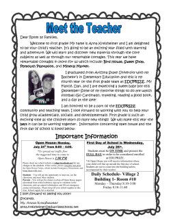 Important Information