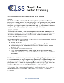 Electronic Communication Policy of the Great Lakes Sailfish