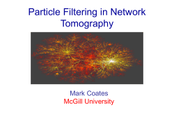 Particle Filtering in Network Tomography