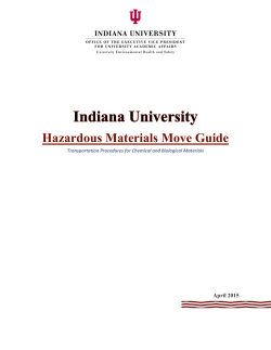 Hazardous Materials Move Guide - IU EHS