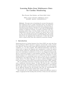 Learning Rules from Multisource Data for Cardiac Monitoring