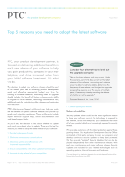 Top 5 reasons you need to adopt the latest software