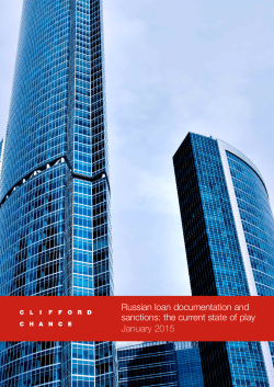 Russian loan documentation and sanctions