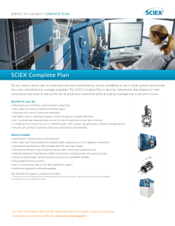 SCIEX Complete Plan