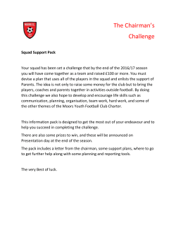 Chairmans Support Pack