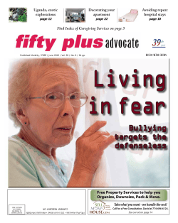 June 2013 - Fifty Plus Advocates