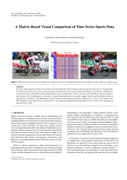 A Matrix-Based Visual Comparison of Time Series Sports Data