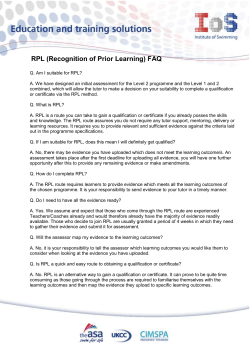 FAQ RPL - IOS Online