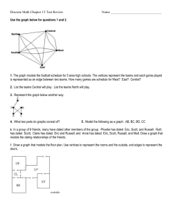 Discrete Math Chapter 15 Test Review