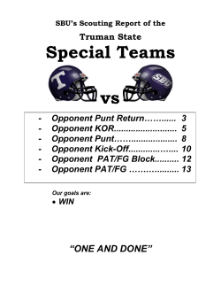 university of oklahoma pat/field goal block vs.