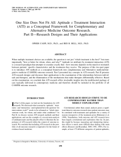 Aptitude x Treatment Interaction (ATI)