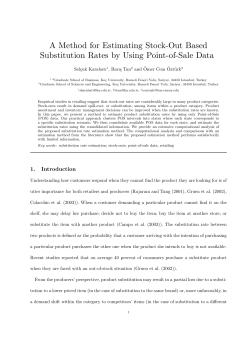 A Method for Estimating Stock-Out Based Substitution Rates by