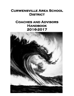 Eligibility, Coaches and Advisors - Curwensville Area School District