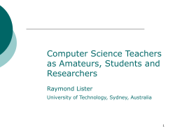 On the Scholarly Approach to Computer Science Teaching