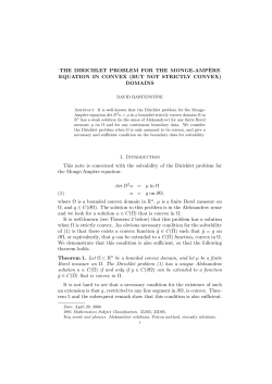 The Dirichlet problem for the Monge