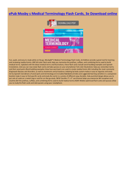 ePub Mosby s Medical Terminology Flash Cards