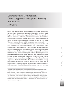 Security Politics in Asia and Europe
