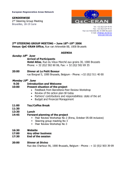 QeC-ERAN Office, Rue van Artevelde 80, 1000 Brussels