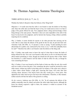 Aquinas, Summa Theologica