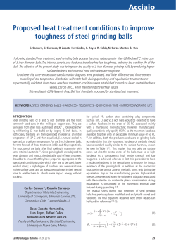 Acciaio Proposed heat treatment conditions to improve toughness of