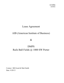 Lease Agreement AIB - Des Moines Public Schools