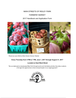 Farmers` Market - Main Streets of Ridley Park