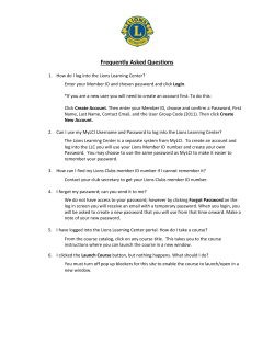 Frequently Asked Questions - Lions Clubs International