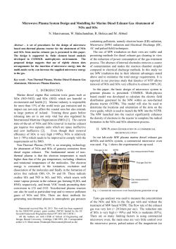 Microwave energy can efficiently be inserted into the NTPR through