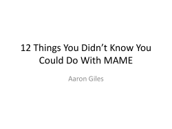 12 Things You Didn`t Know You Could Do With MAME