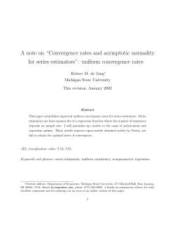 Convergence rates and asymptotic normality for series estimators