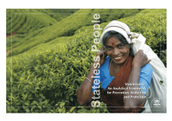 An Analytical Framework for Prevention, Reduction and