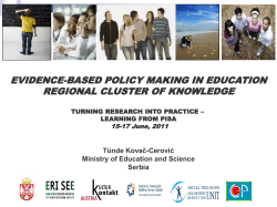 Evidence-based Policy Making Cluster