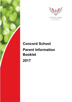 Parent Information Booklet