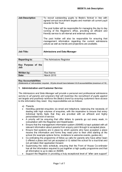 Role Profile