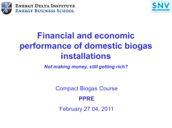 Financial and economic performance of domestic