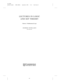 lectures in logic and set theory - Assets