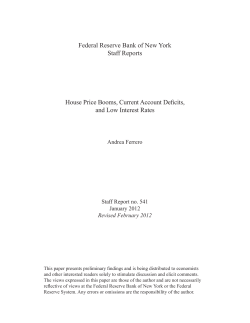 House Price Booms, Current Account Deficits, and Low Interest Rates
