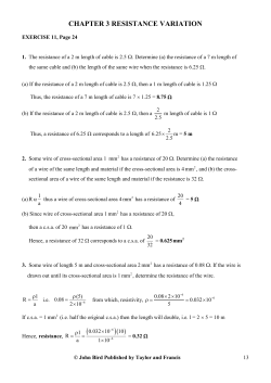 chapter 3 resistance variation