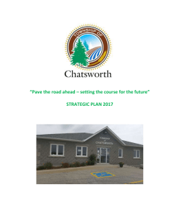 Draft Strategic Plan - Township of Chatsworth