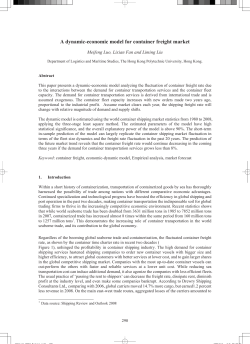 A dynamic-economic model for container freight market